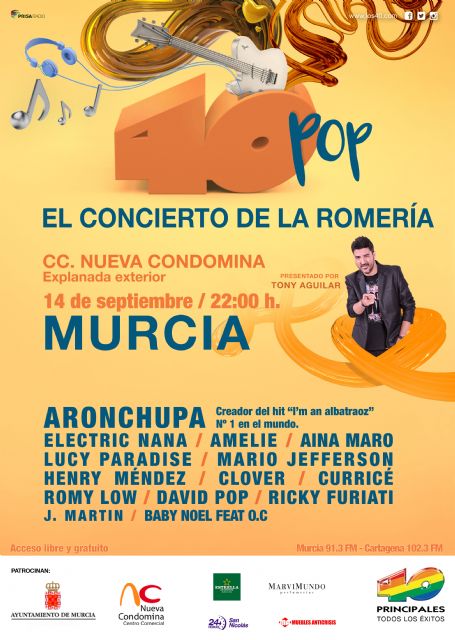 Concierto de la romeria - Murcia 40 Pop 2015 First