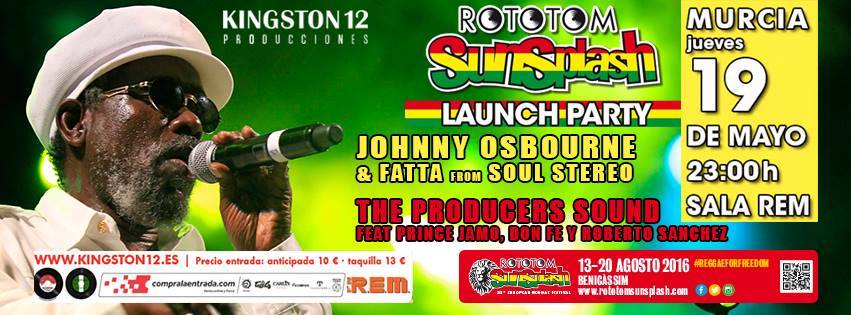 Rototom Sunsplash Launch Party en sala REM First