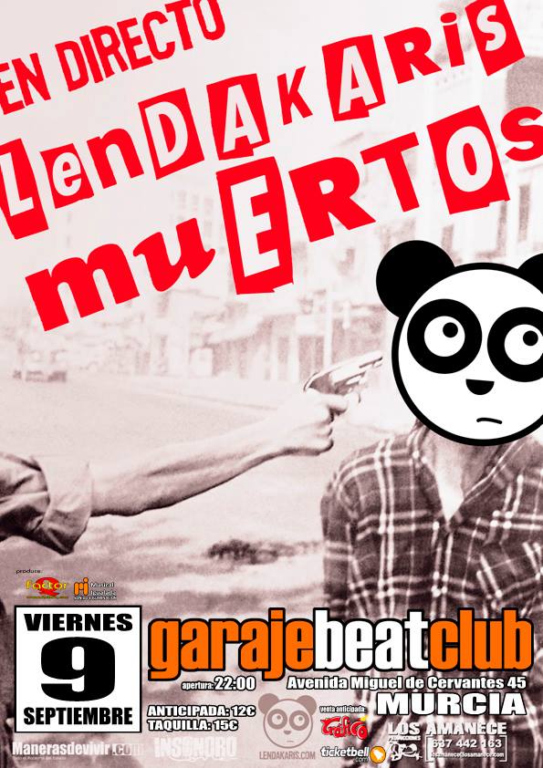 Lendakaris Muertos en Garaje Beat Club First
