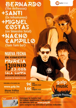Pop Rock 80's. Directos Definitivos Galp Music en la Sala Gamma First