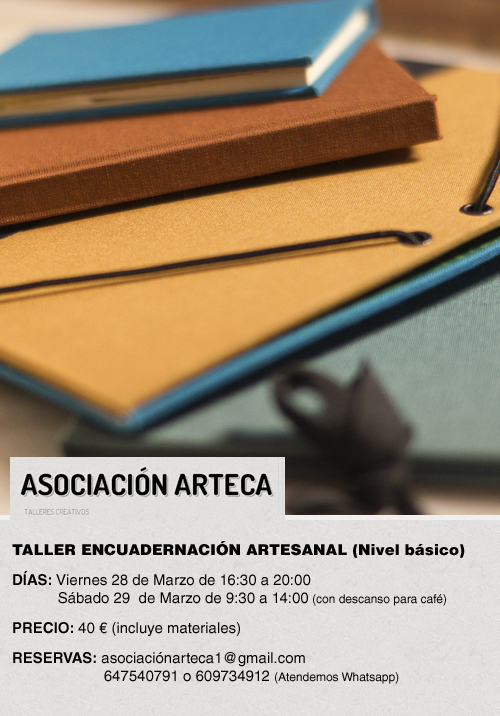 Taller de Encuadernación Artesanal (nivel básico) First