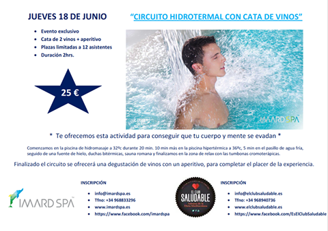 Circuito hidrotermal con cata de vinos First