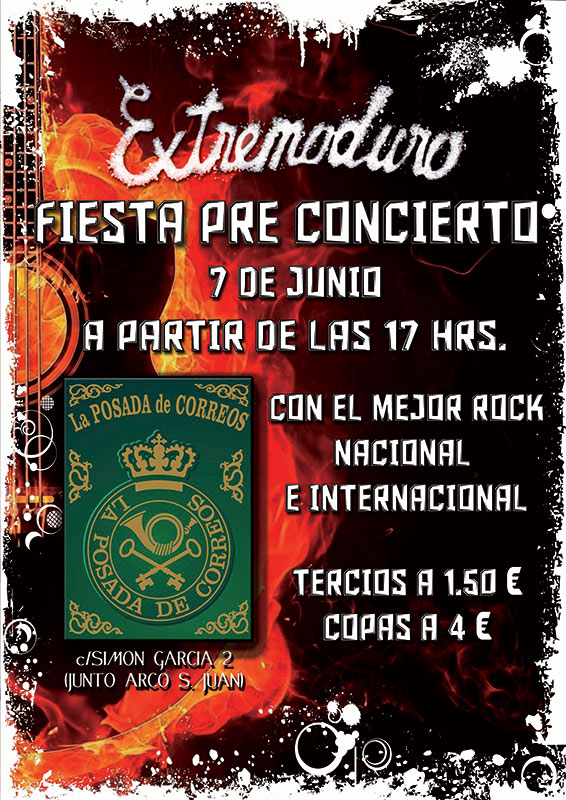 Fiesta pre-Extremoduro en La Posada de Correos First