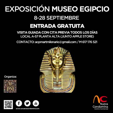 Exposición "El antiguo egipto de Tutankamon" First