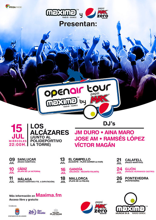 Máxima Open Air Tour by Pepsi 2015 First