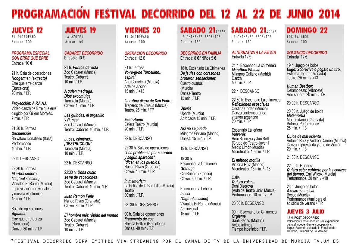 II Edición Festival Agitación Escéncia DeCorrido First