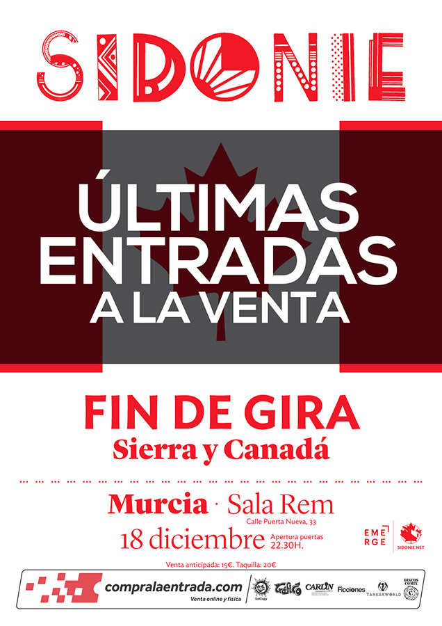 Sidonie en Concierto: Últimas entradas First