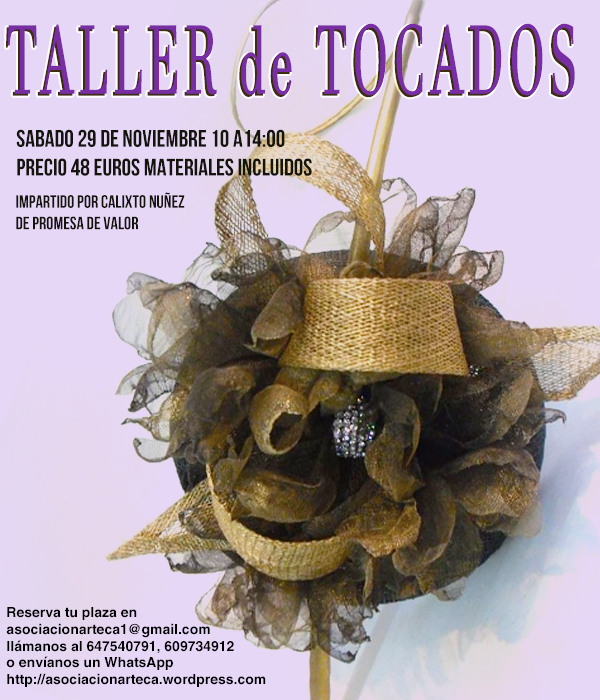 Taller de tocados en Asociación Arteca First