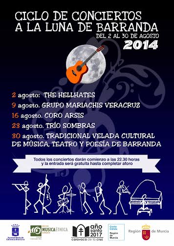 Ciclo de conciertos a la Luna de Barranda, Caravaca de la Cruz First
