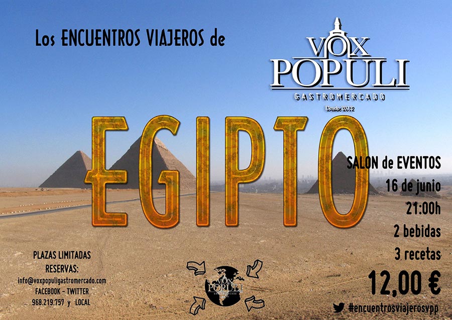 Encuentros viajeros en Vox Populi: Egipto First