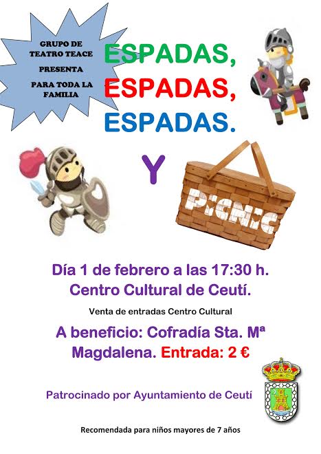 Teatro Infantil: “Espadas, espadas, espadas y picnic” en Ceutí First