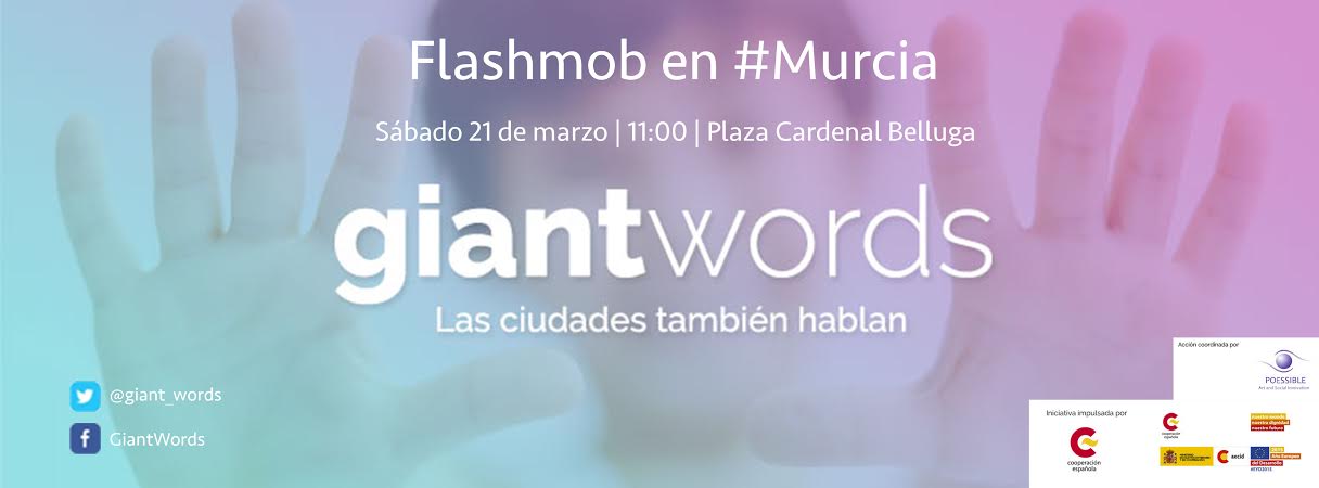 Flashmob y mapa gigante interactivo en Murcia First