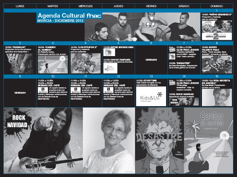 Actividades Fnac del 2 al 8 de diciembre First