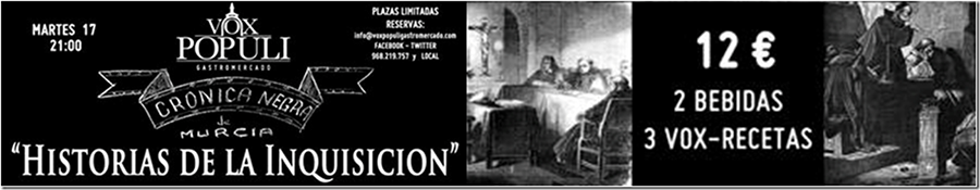 Crónicas Negras de Murcia: Historias de la Inquisición First