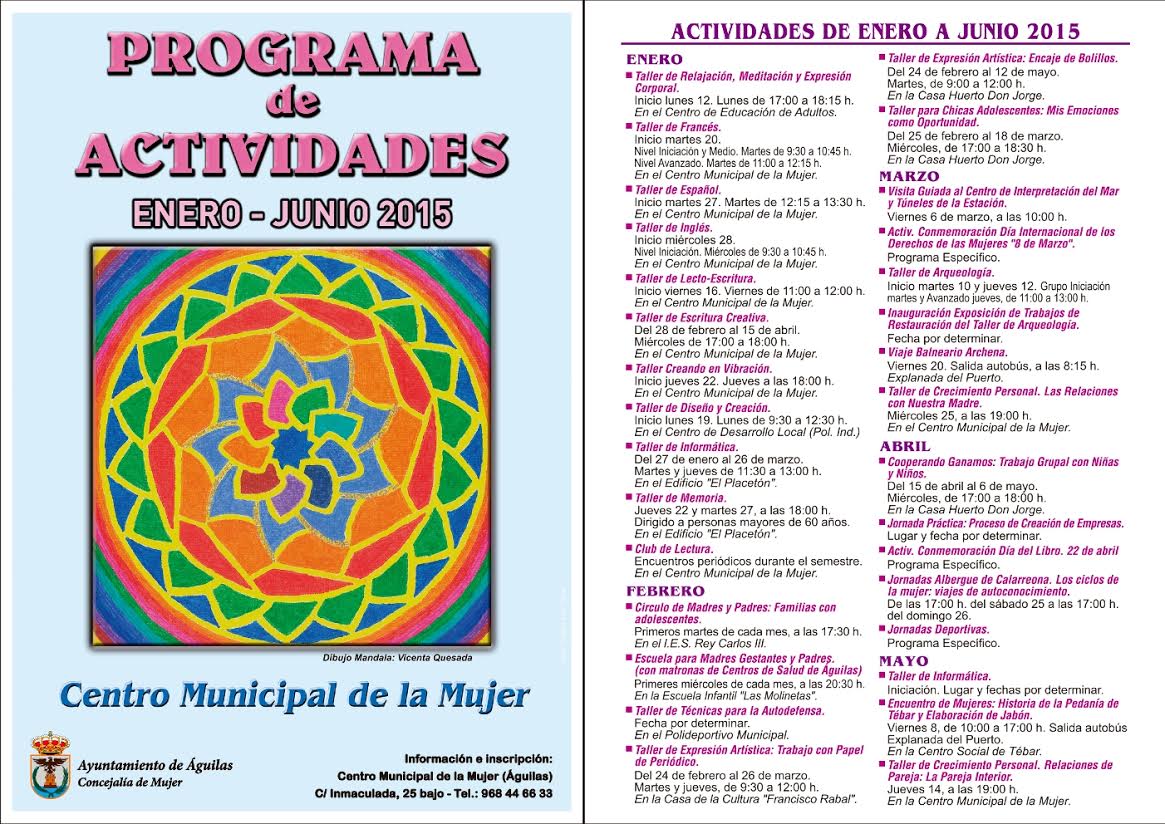 Programación Centro de la Mujer de Águilas First