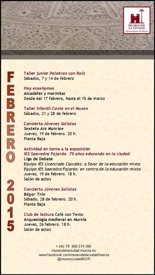Museo de la Ciudad - Febrero First