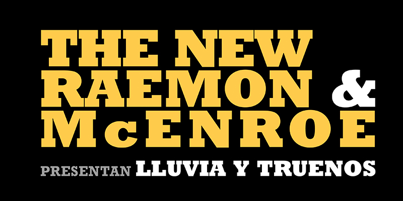 THE NEW RAEMON & MCENROE EN MURCIA PRESENTAN "LLUVIA Y TRUENOS" First