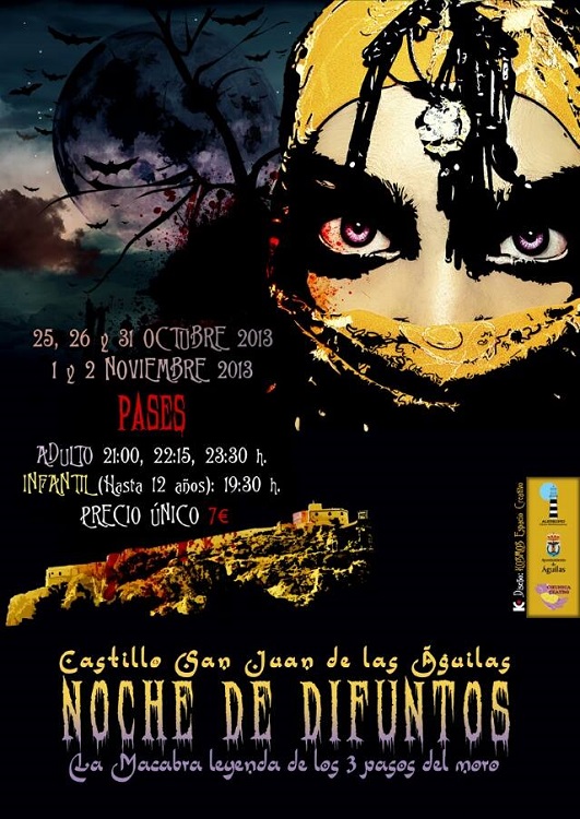 Visitas nocturnas al Castillo de Águilas en La Noche de los Difuntos. First