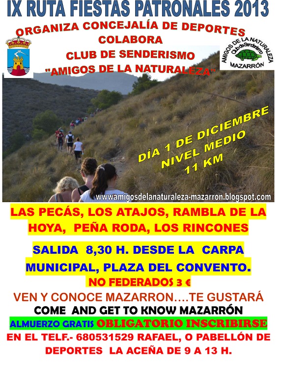 IX Ruta Senderista de las Fiestas Patronales First