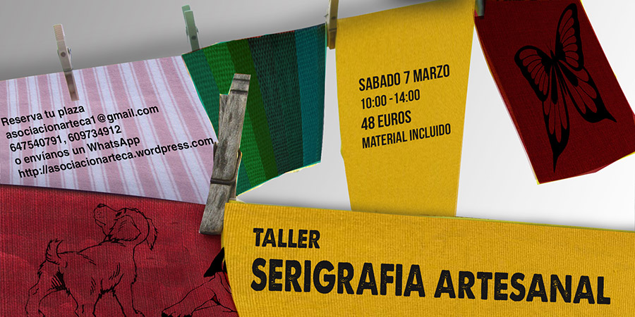 Taller Serigrafía por Cyrcle en Asociación Arteca First