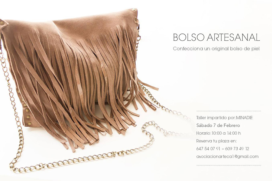 Taller de bolso de piel artesanal en Asociación Arteca First