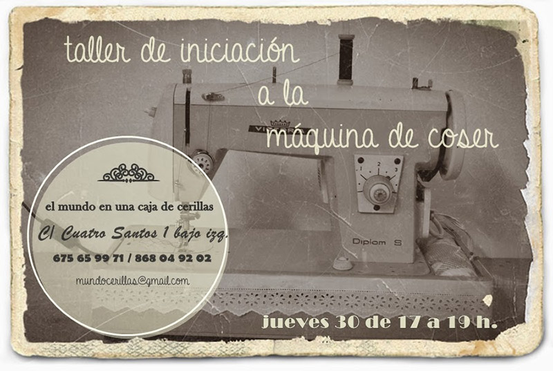 Taller de iniciación a la máquina de coser First