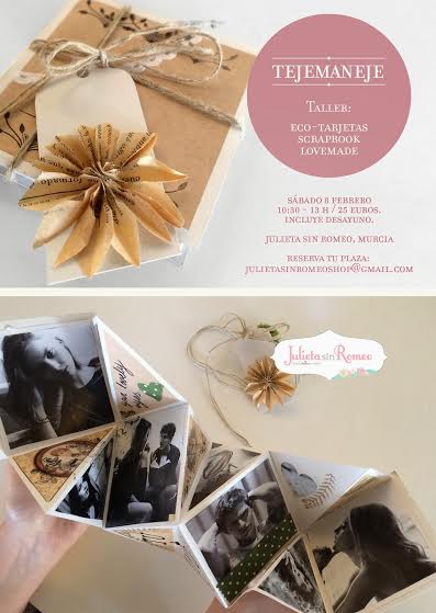 Taller Tarjetas de Scrapbook con material reciclado First