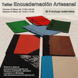 Taller Encuadernación Artesanal (nivel básico) en Arteca First