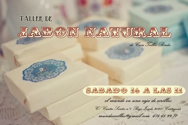 Taller de jabón natural en El Mundo en una Caja de Cerillas First