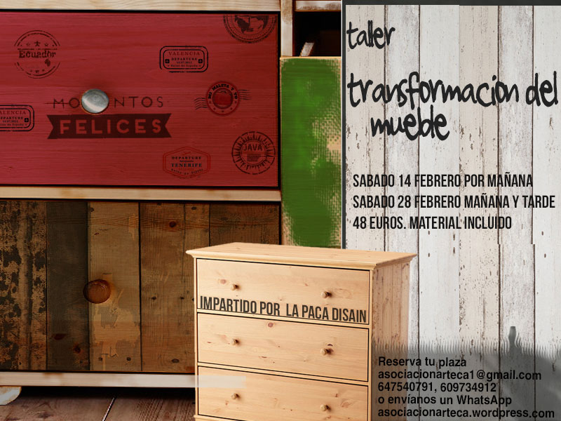 Taller transformación del mueble en Asoc. Arteca First