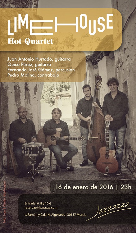Jazzazza presenta a Limehouse Hot Quartet en directo First