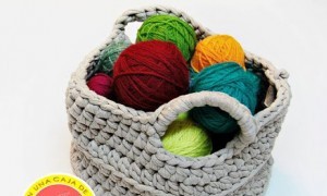 Taller de cestos de trapillo en El Mundo en una Caja de Cerillas