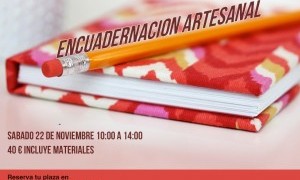 Taller encuadernación artesanal en Asociación Arteca