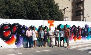 Nonduermas estrena un grafiti por el 25 aniversario del Open Nacional de la pedanía